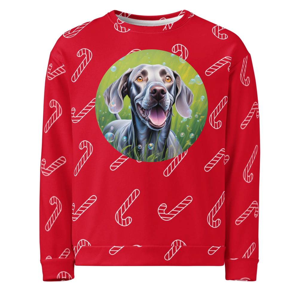 PugMug Custom Weimaraner Ugly Christmas Sweatshirt