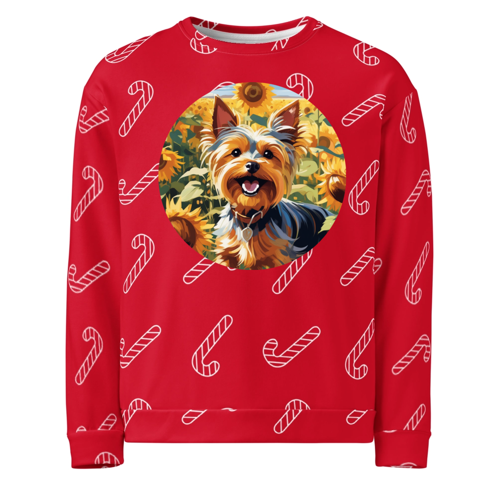 PugMug Custom Yorkshire Terrier Ugly Christmas Sweatshirt