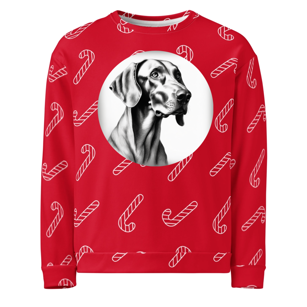 PugMug Custom Weimaraner Ugly Christmas Sweatshirt