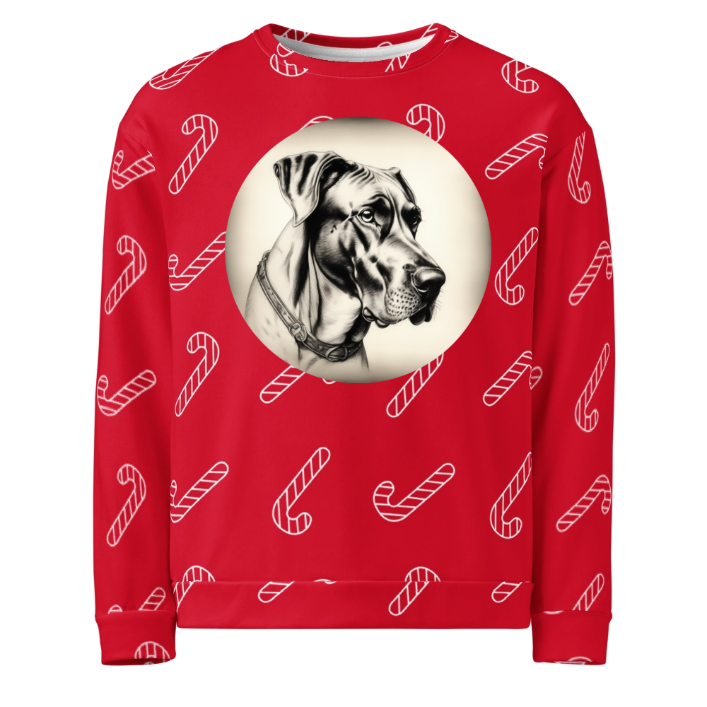 PugMug Custom Great Dane Ugly Christmas Sweatshirt