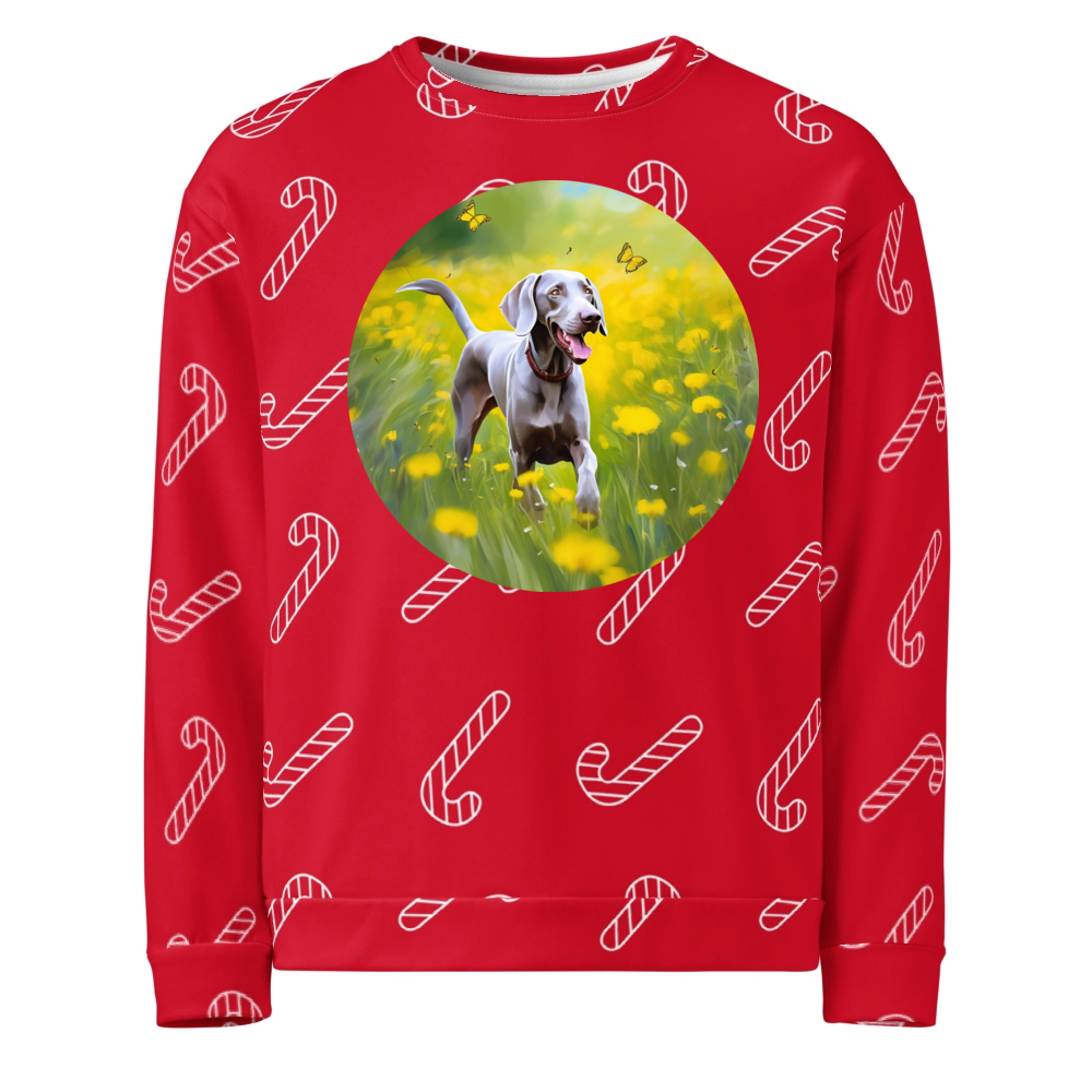 PugMug Custom Weimaraner Ugly Christmas Sweatshirt