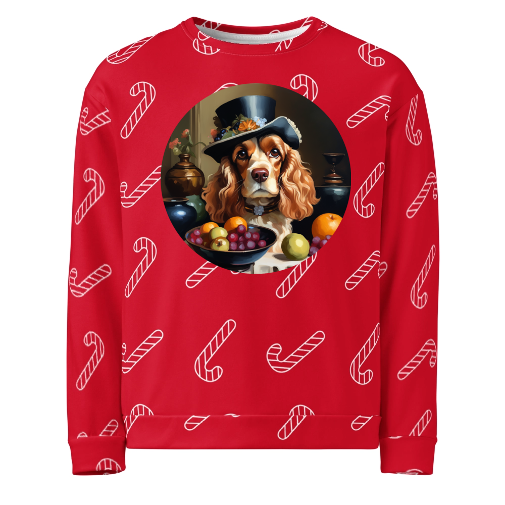 PugMug Custom Cocker Spaniel Ugly Christmas Sweatshirt