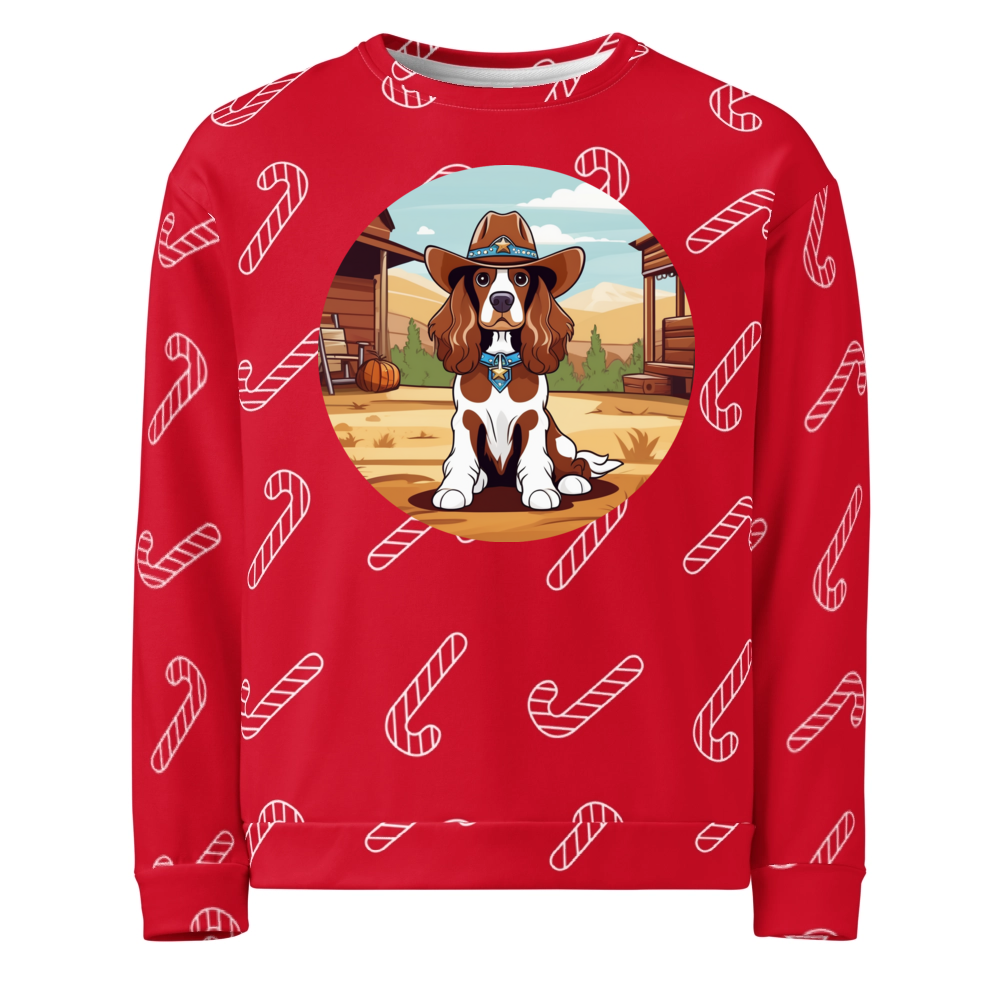 PugMug Custom Cocker Spaniel Ugly Christmas Sweatshirt