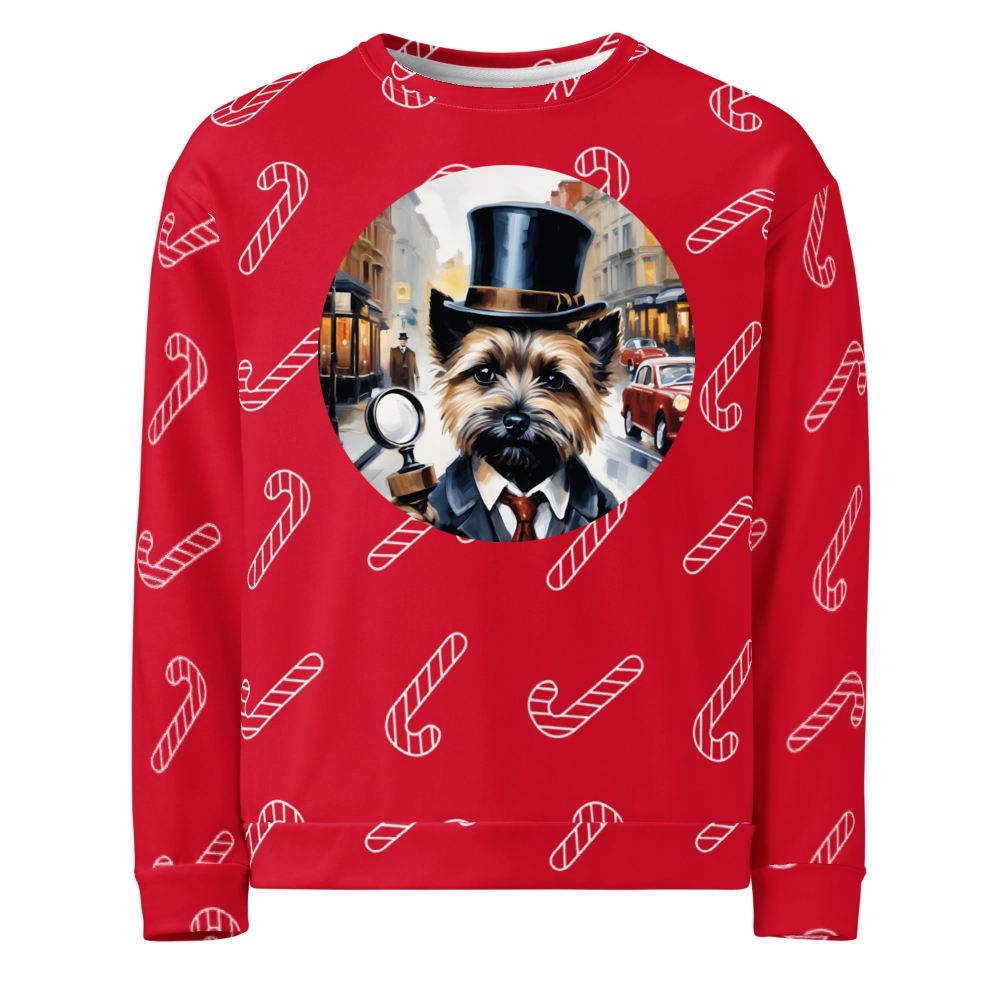 PugMug Custom Cairn Terrier Ugly Christmas Sweatshirt