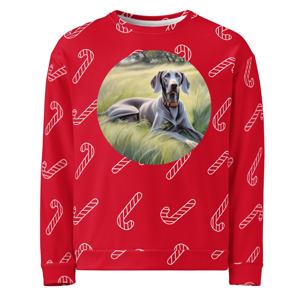 PugMug Custom Weimaraner Ugly Christmas Sweatshirt