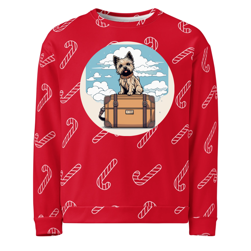 PugMug Custom Cairn Terrier Ugly Christmas Sweatshirt