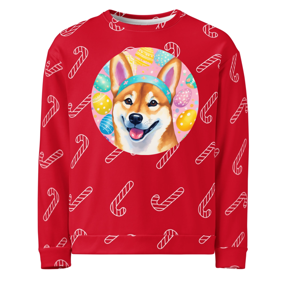 PugMug Custom Shiba Inu Ugly Christmas Sweatshirt