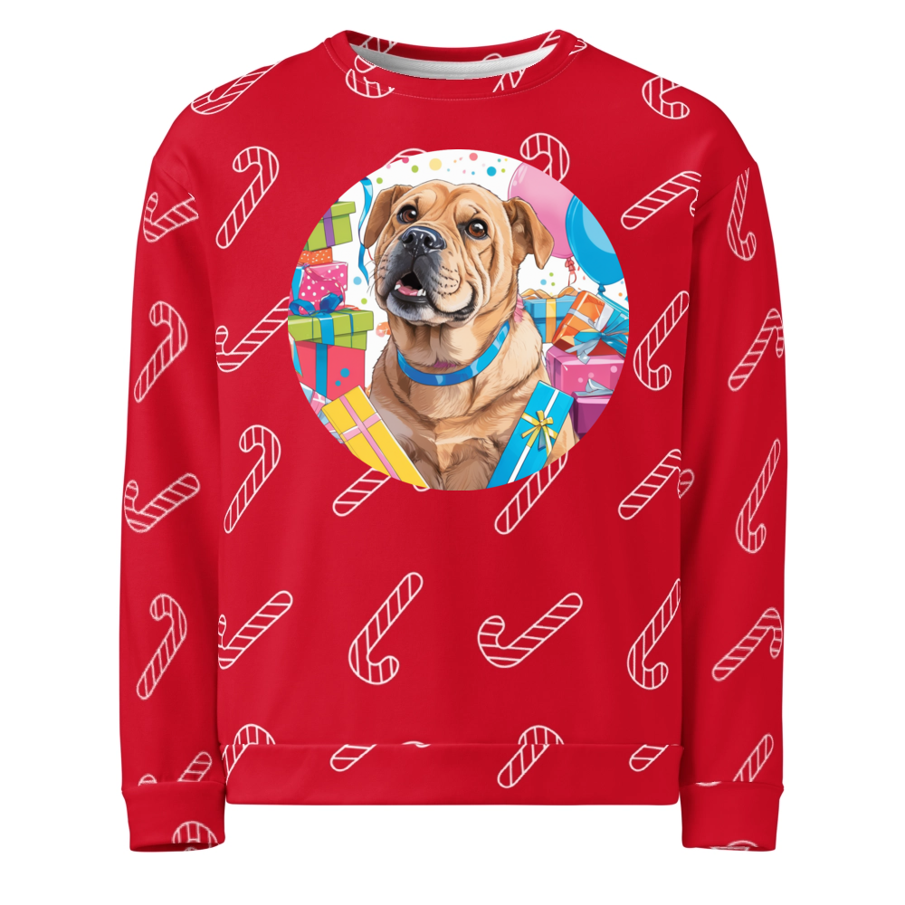PugMug Custom Halina Ugly Christmas Sweatshirt