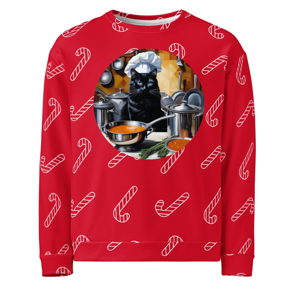 PugMug Custom Black Ragdoll Cat Ugly Christmas Sweatshirt