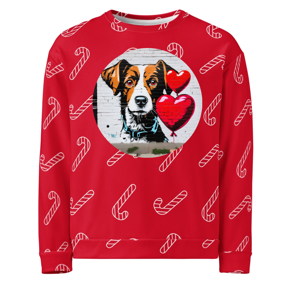 PugMug Custom Brittany Dog Ugly Christmas Sweatshirt