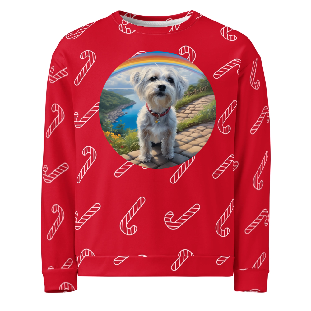 PugMug Custom Leo Ugly Christmas Sweatshirt