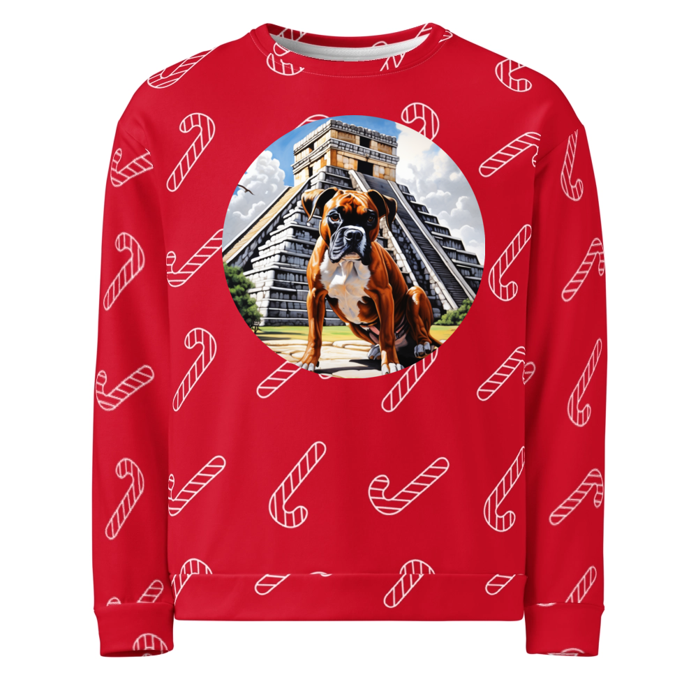 PugMug Custom Boxer Dog Ugly Christmas Sweatshirt