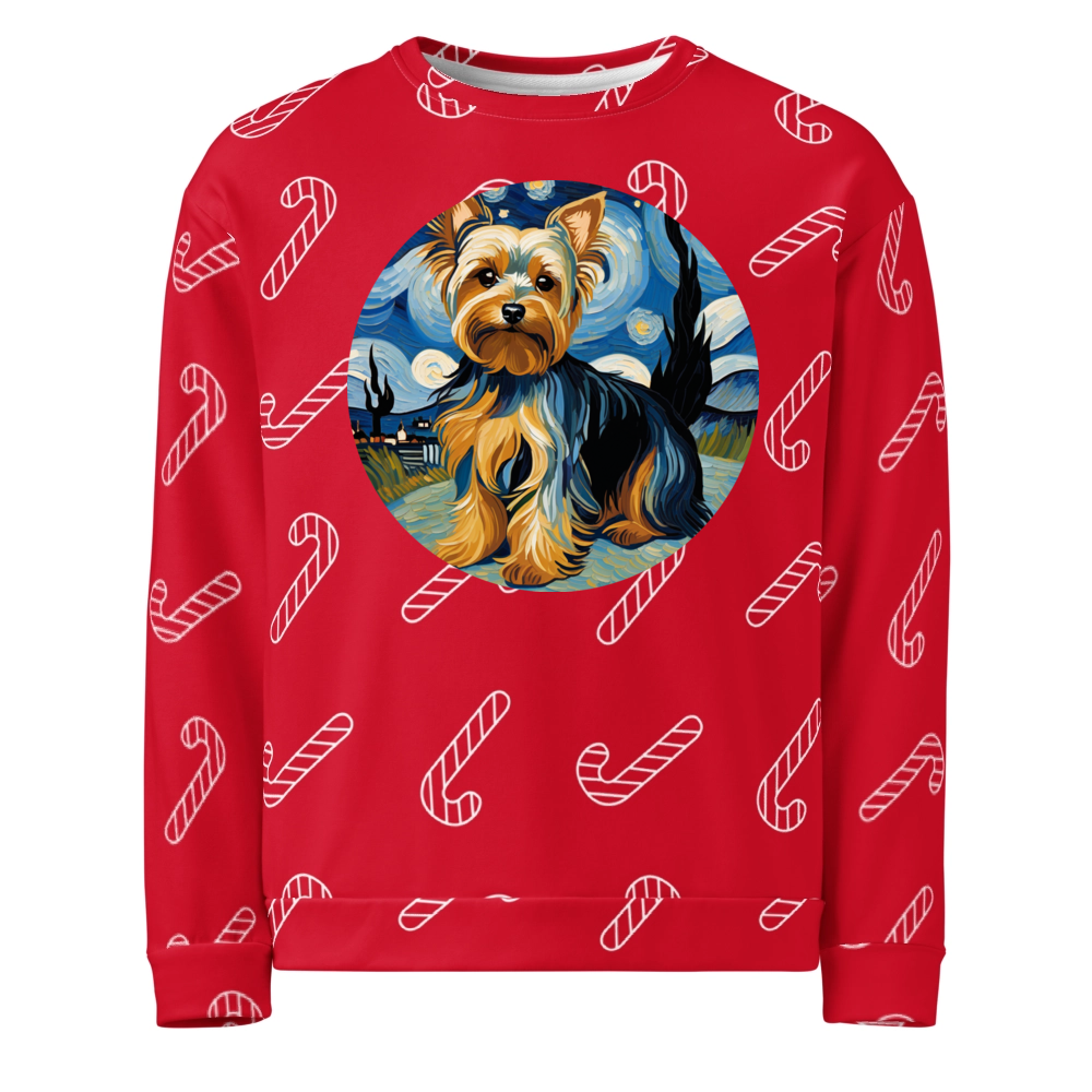 PugMug Custom Yorkshire Terrier Ugly Christmas Sweatshirt