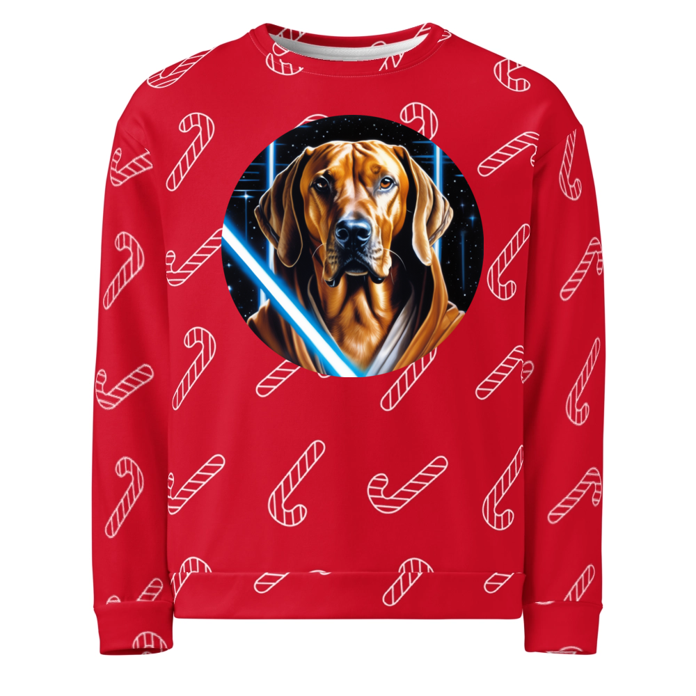 PugMug Custom Rhodesian Ridgeback Ugly Christmas Sweatshirt