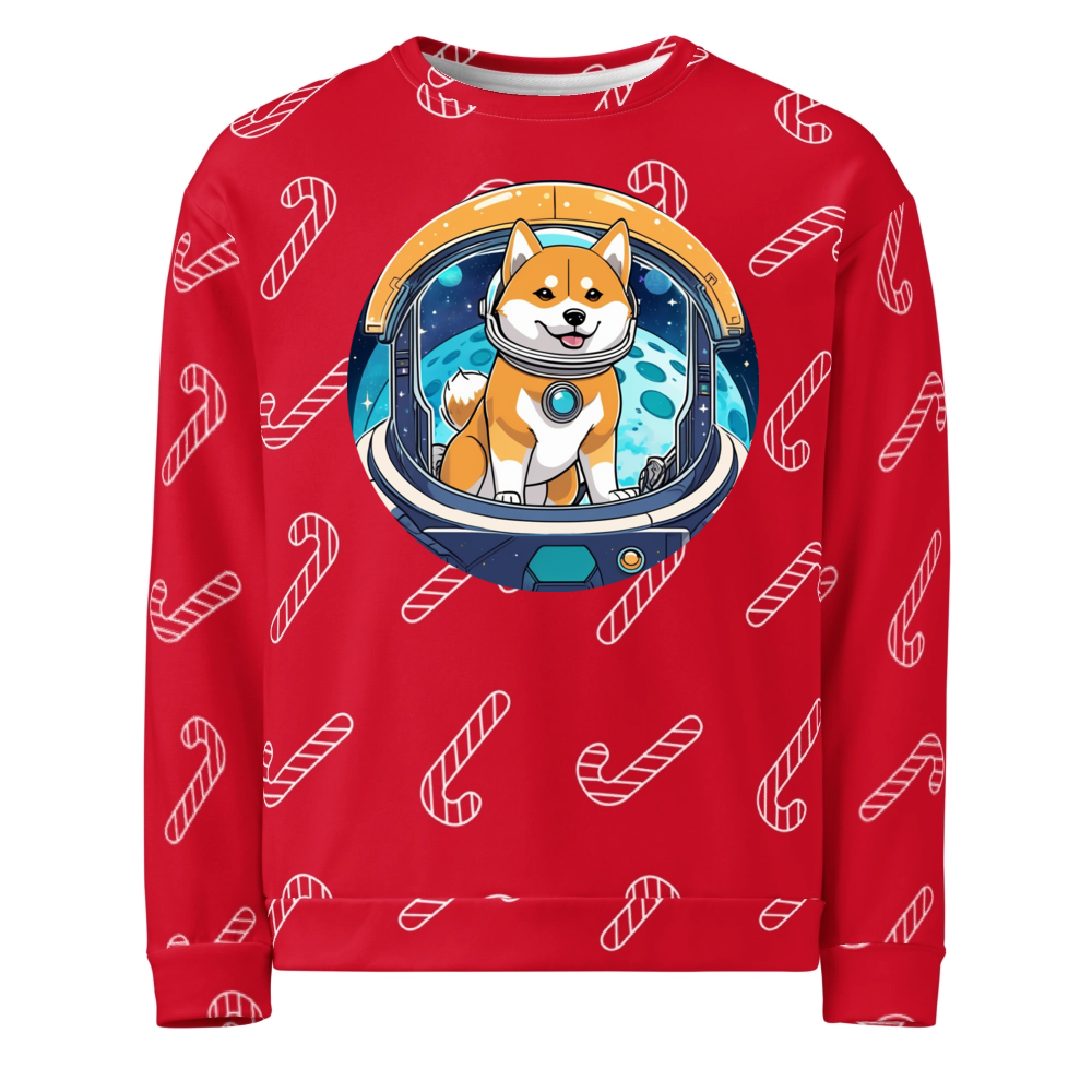 PugMug Custom Shiba Inu Ugly Christmas Sweatshirt