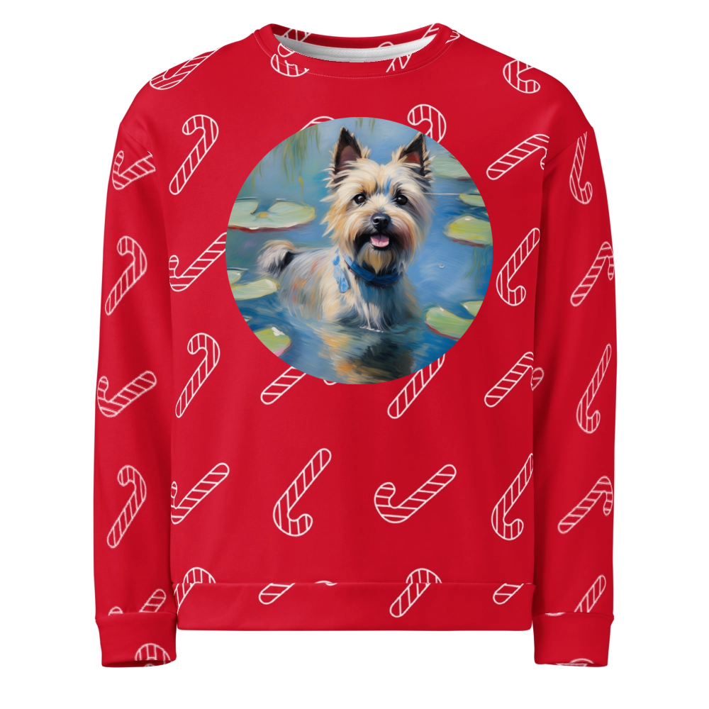 PugMug Custom Cairn Terrier Ugly Christmas Sweatshirt