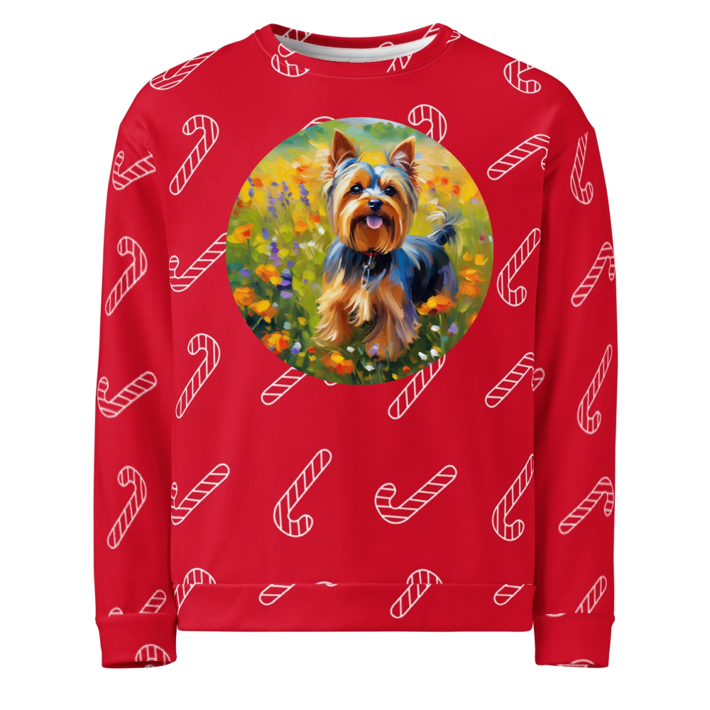 PugMug Custom Yorkshire Terrier Ugly Christmas Sweatshirt