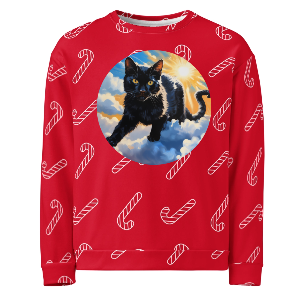 PugMug Custom Black Exotic Cat Ugly Christmas Sweatshirt