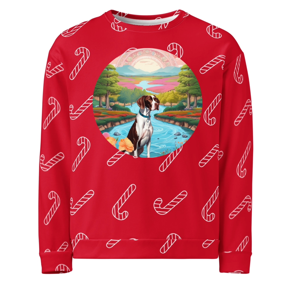 PugMug Custom Pointer Dog Ugly Christmas Sweatshirt
