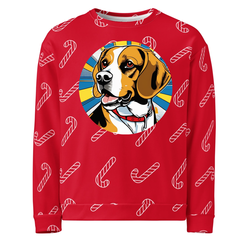 PugMug Custom Beagle Ugly Christmas Sweatshirt