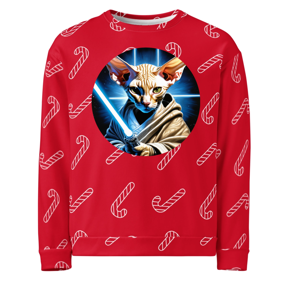 PugMug Custom Tabby Sphynx Cat Ugly Christmas Sweatshirt