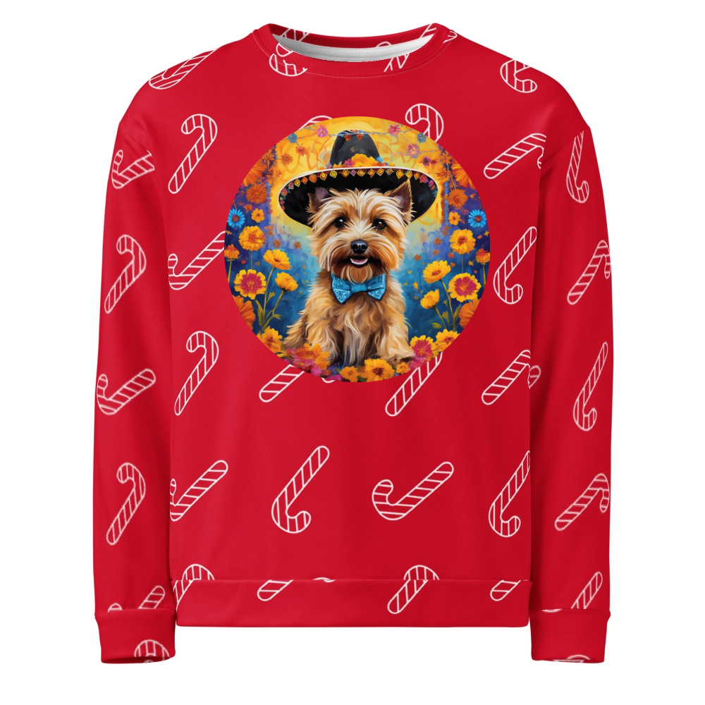 PugMug Custom Cairn Terrier Ugly Christmas Sweatshirt