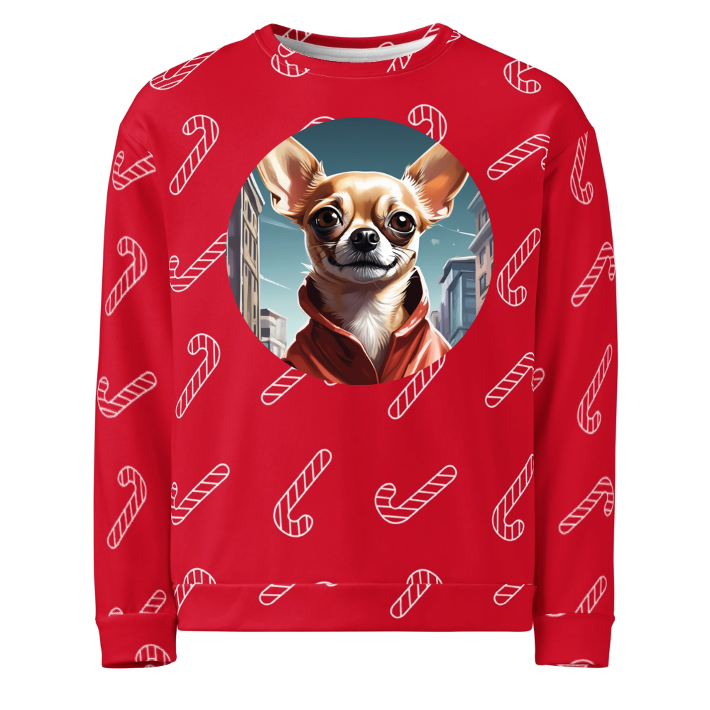 PugMug Custom Chihuahua Ugly Christmas Sweatshirt