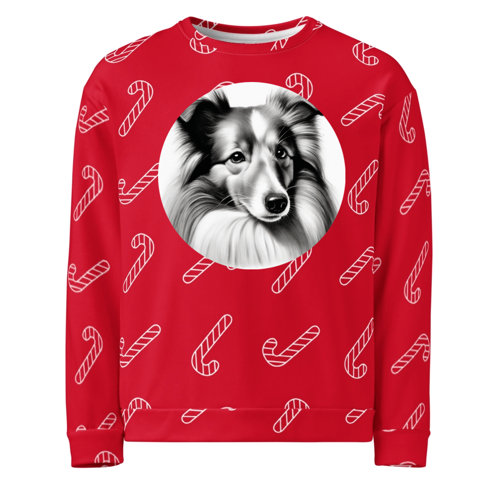 PugMug Custom Shetland Sheepdog Ugly Christmas Sweatshirt