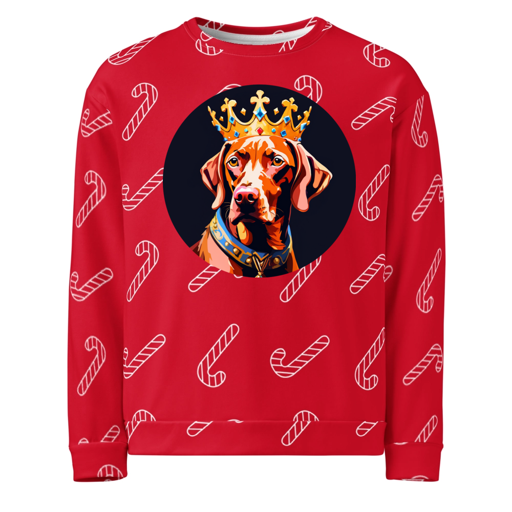 PugMug Custom Vizsla Ugly Christmas Sweatshirt