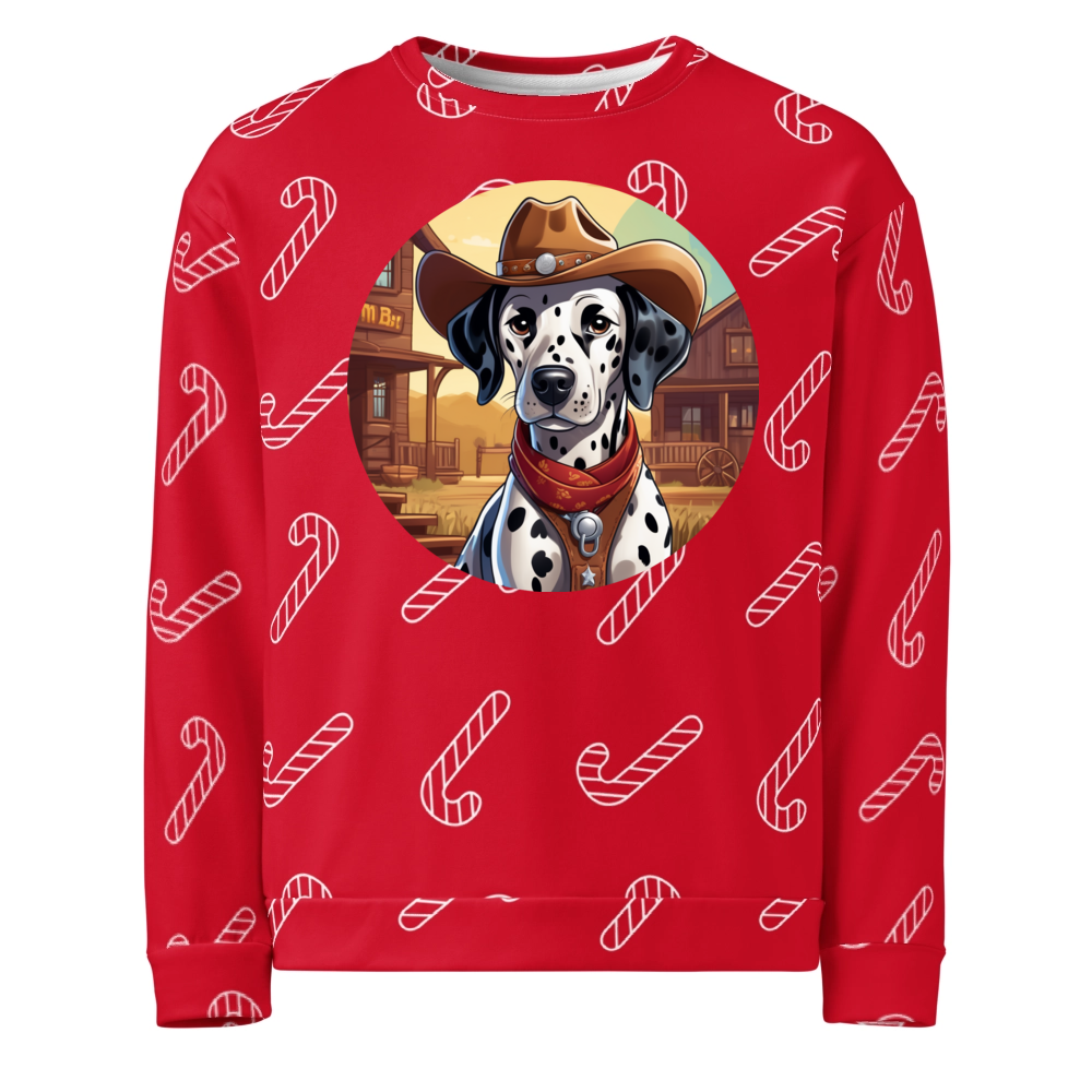 PugMug Custom Dalmatian Ugly Christmas Sweatshirt