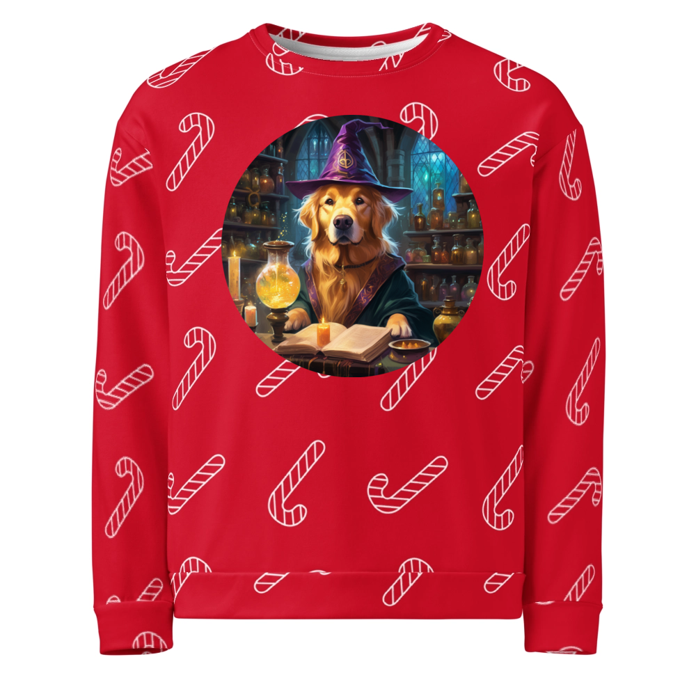 PugMug Custom Golden Retriever Ugly Christmas Sweatshirt