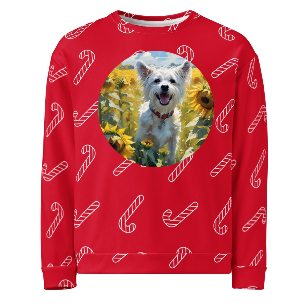 PugMug Custom Leo Ugly Christmas Sweatshirt