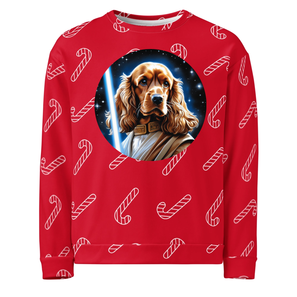 PugMug Custom Cocker Spaniel Ugly Christmas Sweatshirt