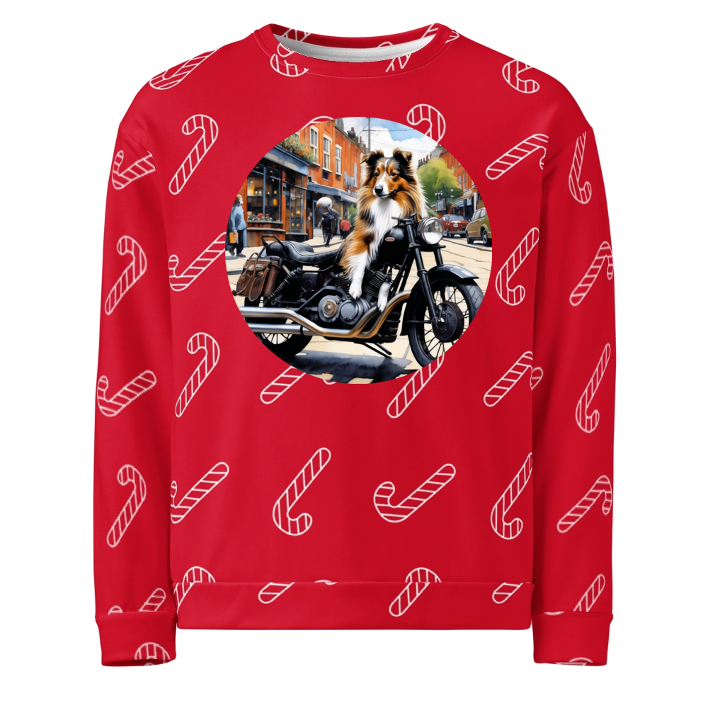 PugMug Custom Shetland Sheepdog Ugly Christmas Sweatshirt