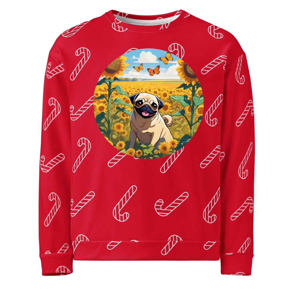 PugMug Custom Pug Ugly Christmas Sweatshirt