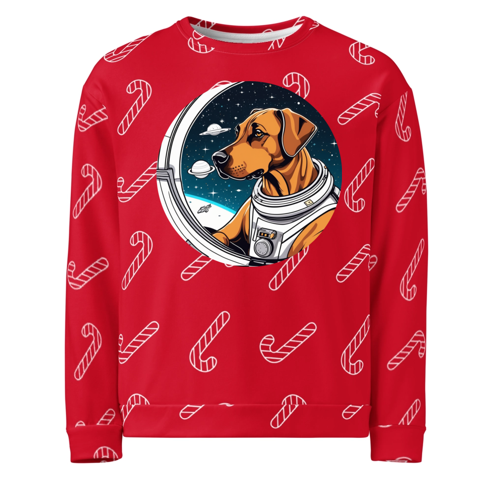 PugMug Custom Rhodesian Ridgeback Ugly Christmas Sweatshirt