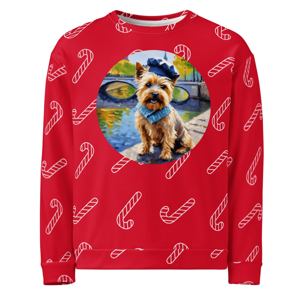 PugMug Custom Cairn Terrier Ugly Christmas Sweatshirt