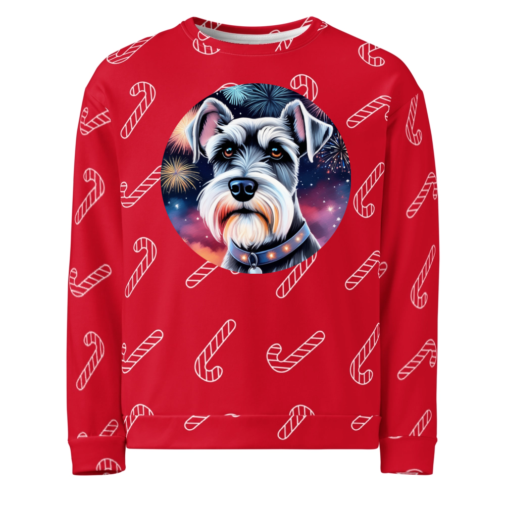 PugMug Custom Miniature Schnauzer Ugly Christmas Sweatshirt