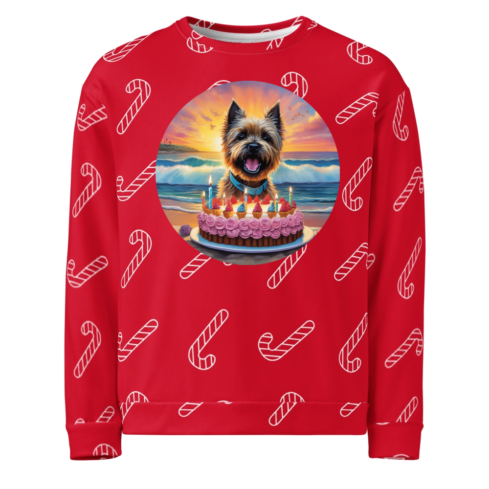 PugMug Custom Cairn Terrier Ugly Christmas Sweatshirt