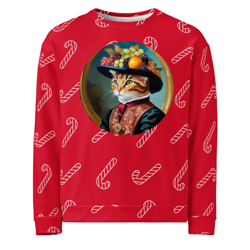 PugMug Custom Tabby Exotic Cat Ugly Christmas Sweatshirt