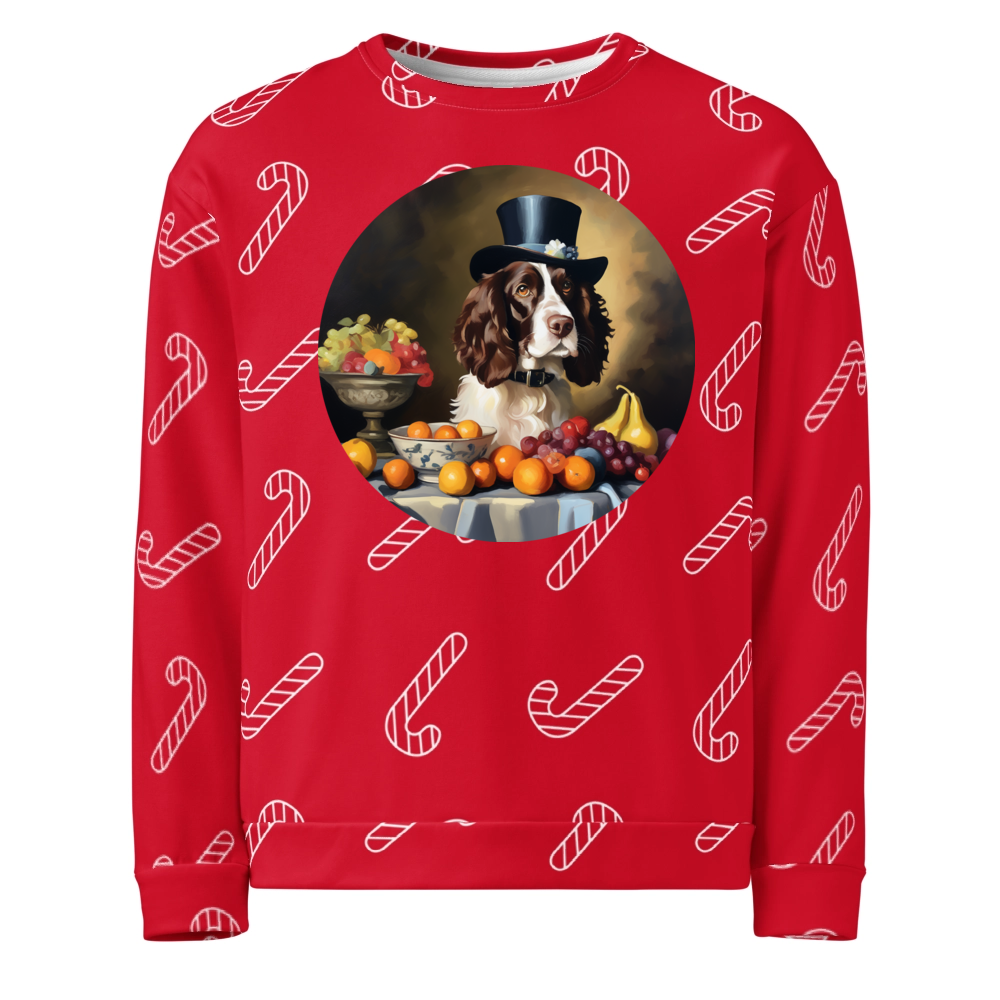 PugMug Custom English Springer Spaniel Ugly Christmas Sweatshirt