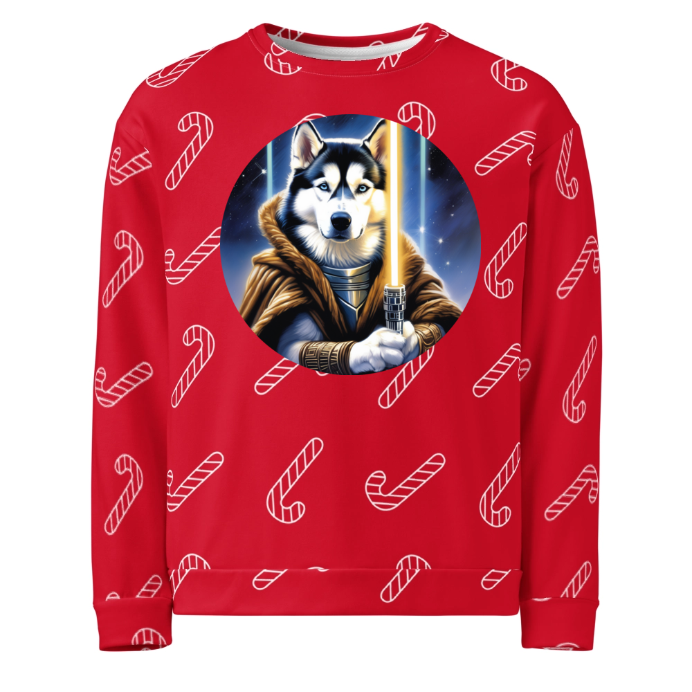 PugMug Custom Siberian Husky Ugly Christmas Sweatshirt