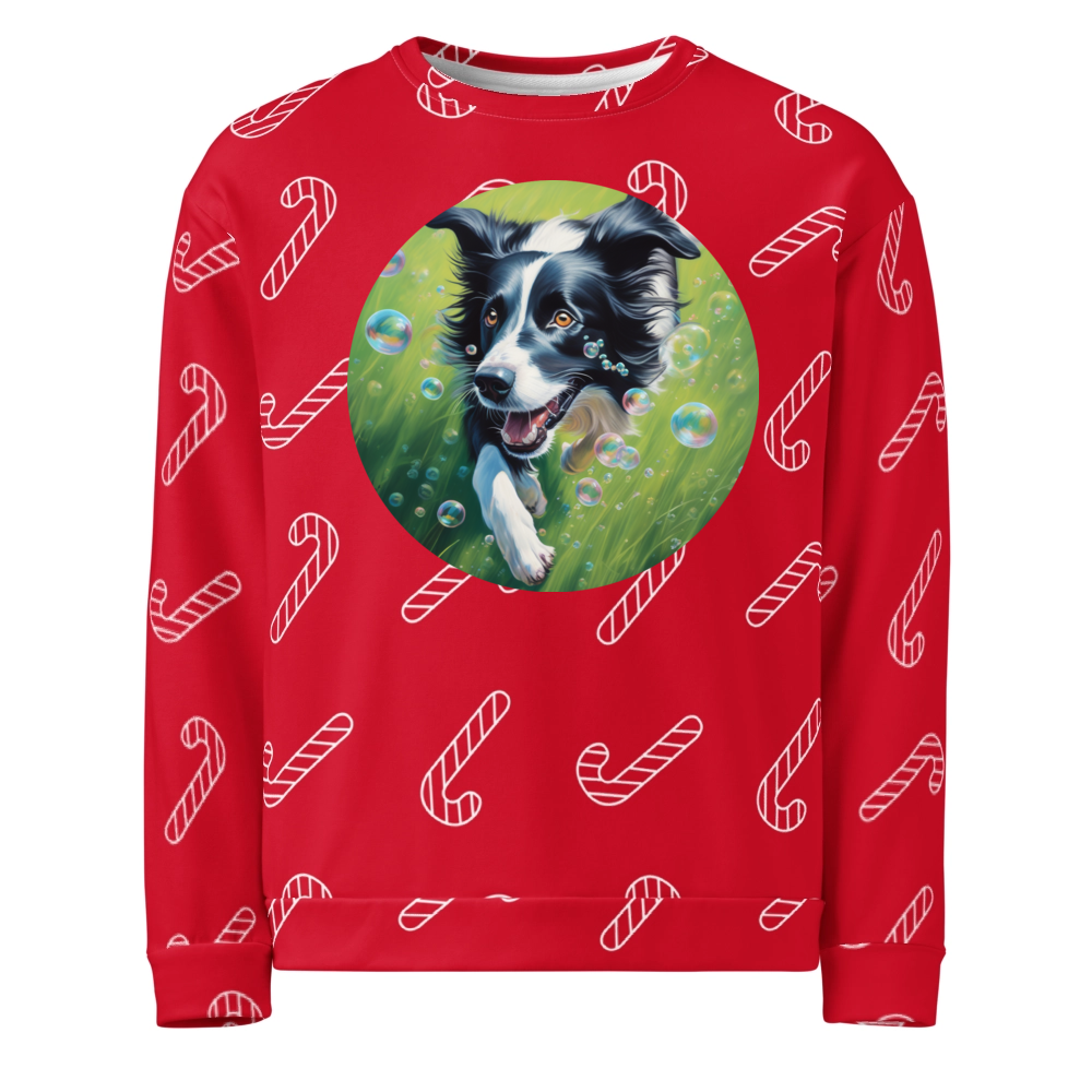 PugMug Custom Border Collie Ugly Christmas Sweatshirt