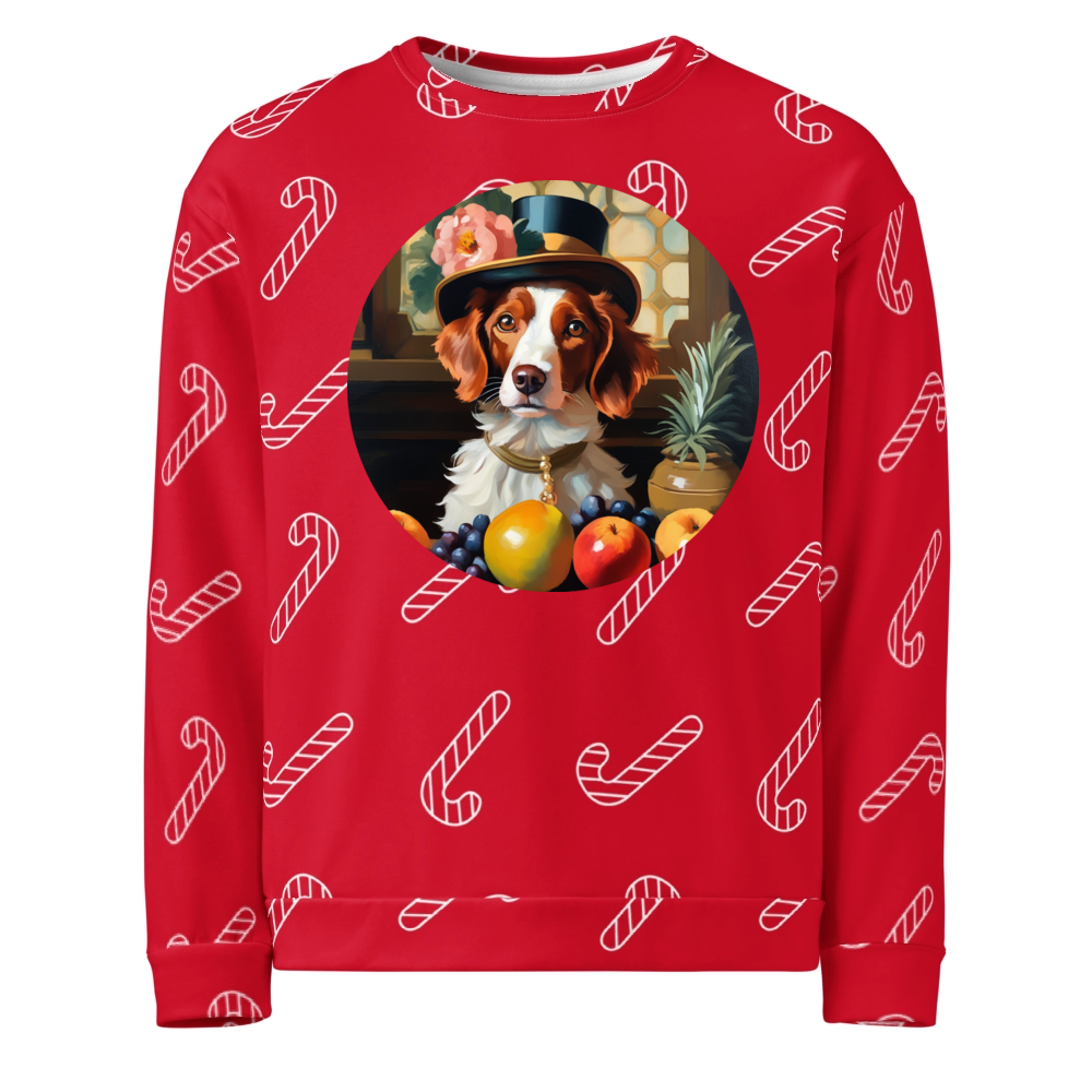 PugMug Custom Brittany Dog Ugly Christmas Sweatshirt