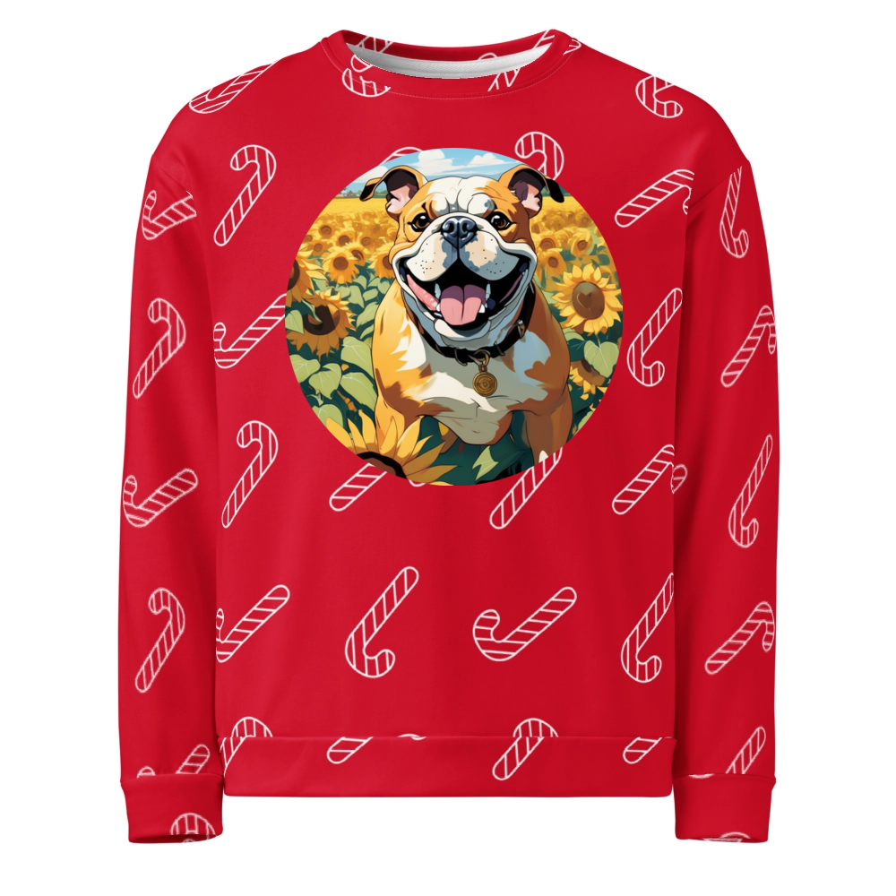 PugMug Custom Bulldog Ugly Christmas Sweatshirt