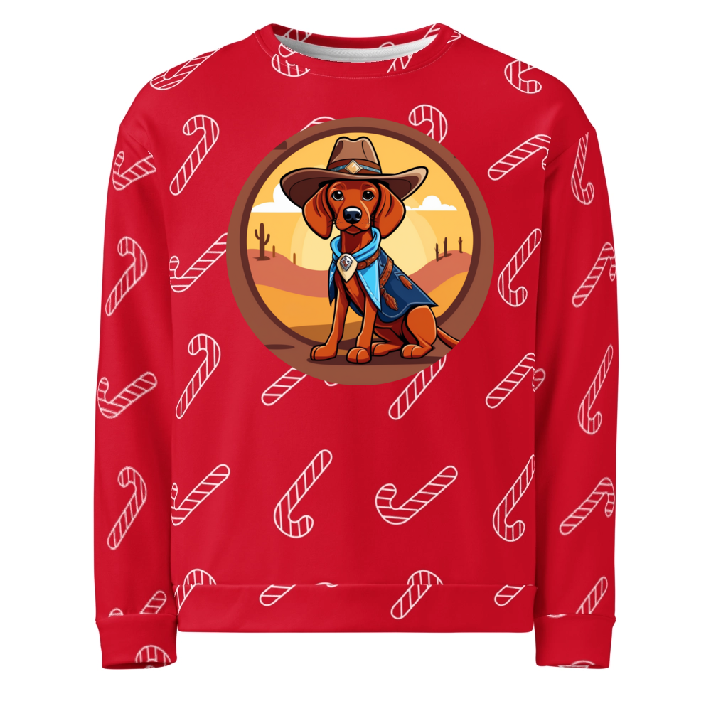 PugMug Custom Vizsla Ugly Christmas Sweatshirt