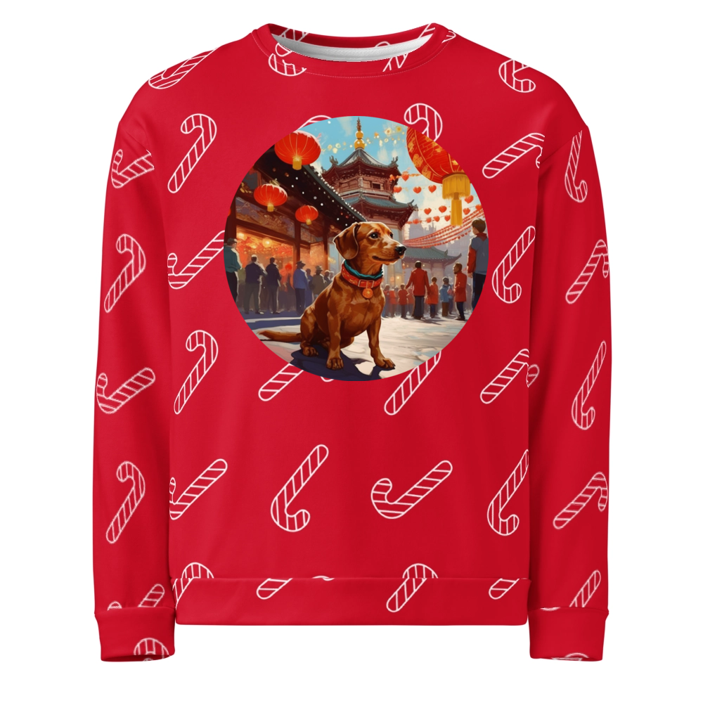 PugMug Custom Rex Ugly Christmas Sweatshirt