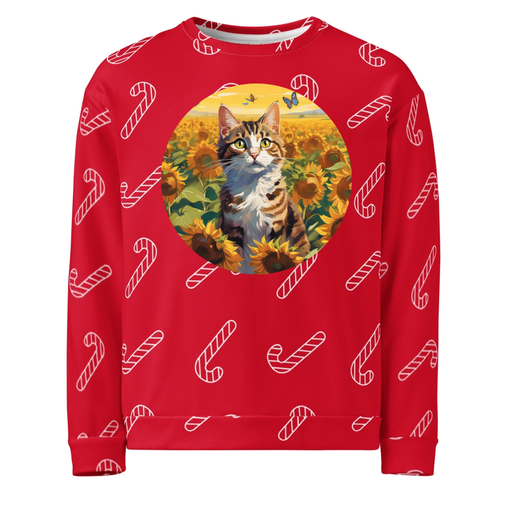 PugMug Custom Tabby Companion Cat Ugly Christmas Sweatshirt