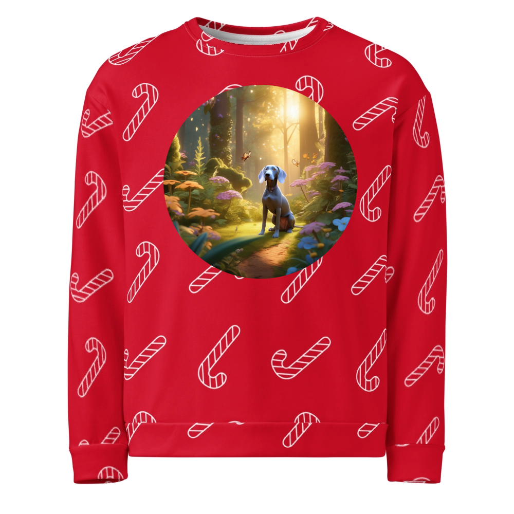 PugMug Custom Weimaraner Ugly Christmas Sweatshirt