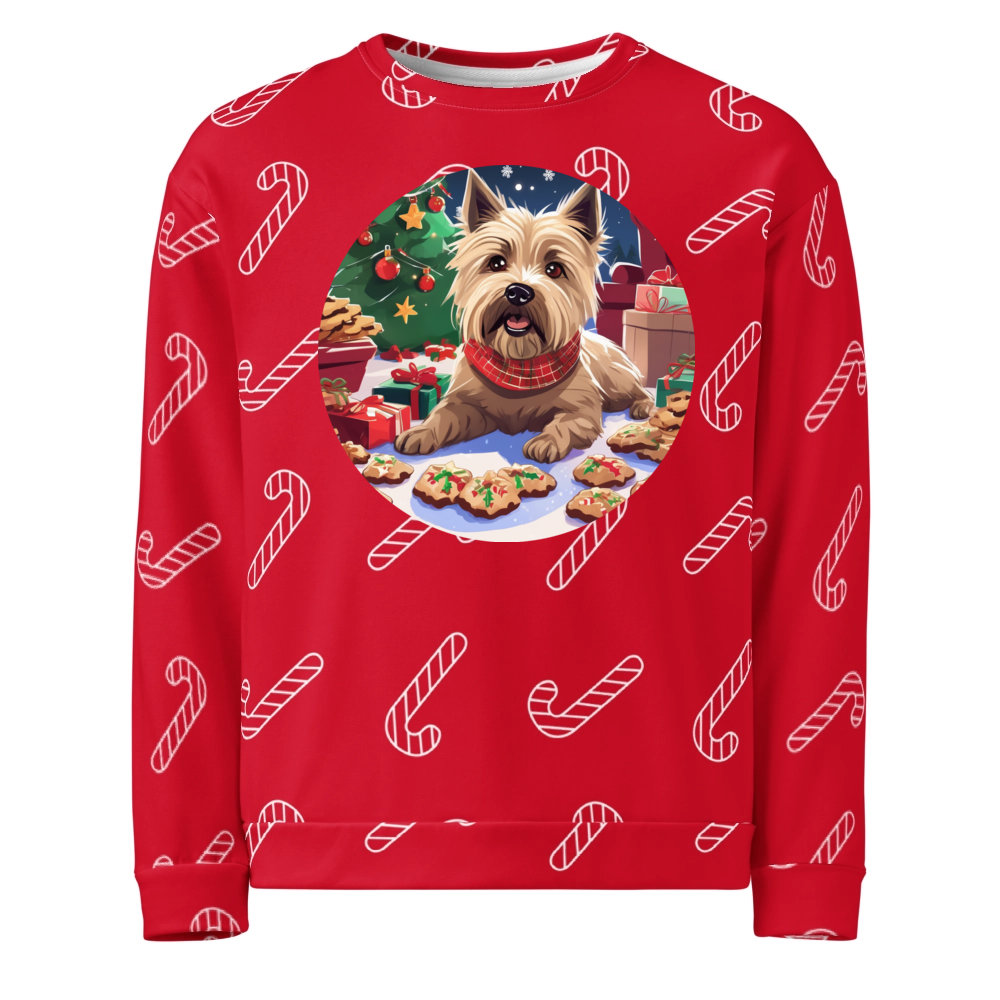 PugMug Custom Cairn Terrier Ugly Christmas Sweatshirt